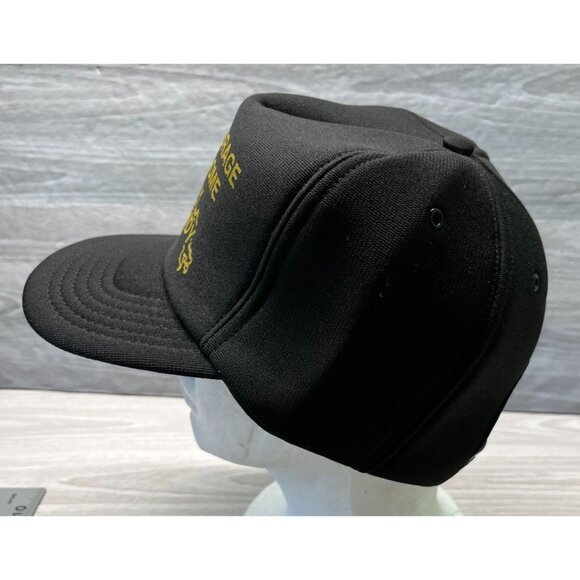 Anchorage To Nome By Mundy Snapback Hat Vintage Black Cap State Outline - Picture 7 of 10